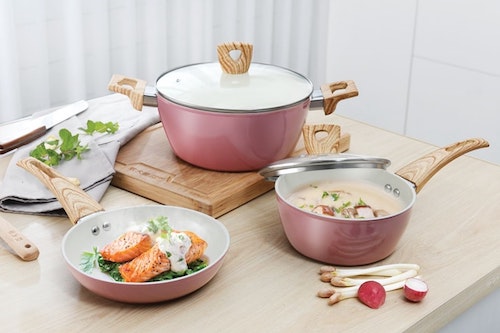 pink kitchen accessories